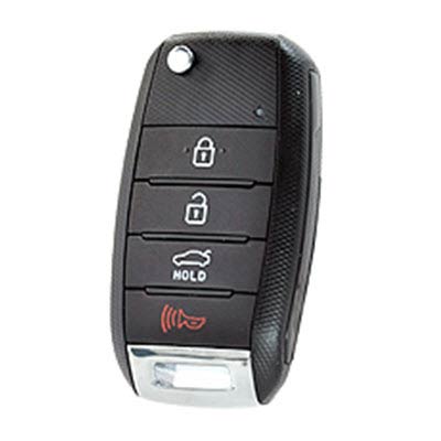 Four Button Key Fob Replacement Flip Key Remote For Kia Vehicles - FOB11007