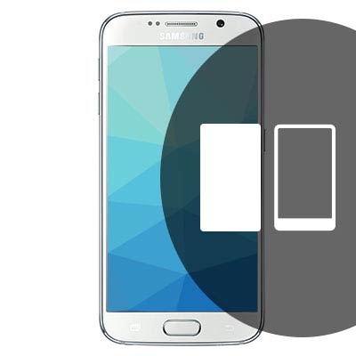 Samsung Galaxy S6 Back Glass Repair - White - RIS11280