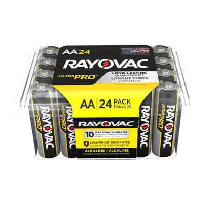 Rayovac UltraPro AA Alkaline Battery - 24 Pack