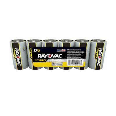 Rayovac UltraPro D Alkaline Battery - 6 Pack - Main Image