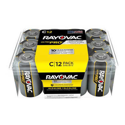 Rayovac UltraPro C Alkaline Battery - 12 Pack
