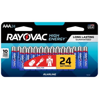 Rayovac High Energy AAA Alkaline Batteries - 24 Pack