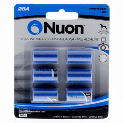 Nuon 6V 28A, 28L Alkaline Battery - 6 Pack
