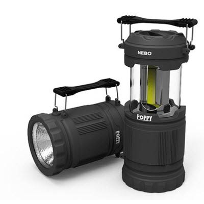 NEBO Poppy 300 Lumen LED Lantern and Flashlight - Grey - NEBO6595