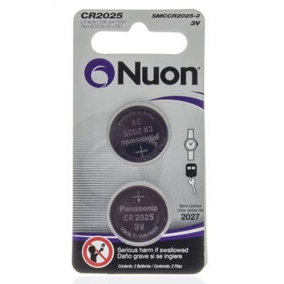 Nuon 3V 2025 Lithium Coin Cell Battery - 2 Pack - Main Image