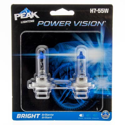 H7 Powervision 2 Pack Bulbs for 2013 Renault Duster L4 2.0L Car and Truck