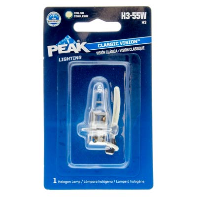 Peak H3 55W Classic Vision Automotive Bulb - 1 Pack - Main Image