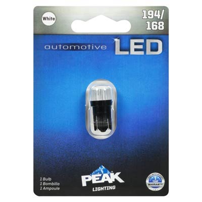 Peak 194/168 1W Automotive Bulb - 1 Pack - Main Image