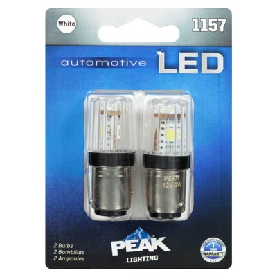 Peak 1157 2W Automotive Bulb -  2 Pack