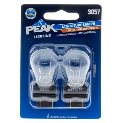 Peak 3057 Miniature/Automotive Bulb - 2 Pack