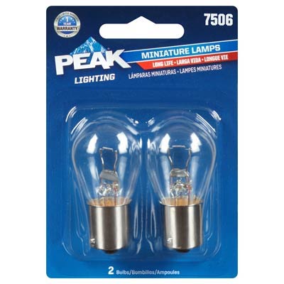 Peak 7506 Miniature/Automotive Bulb - 2 Pack - Main Image