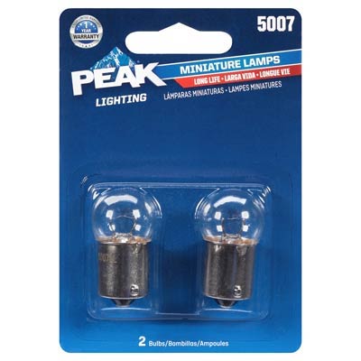 Peak 5007 Miniature/Automotive Bulb - 2 Pack - Main Image