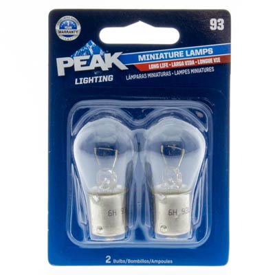 Peak 93 Miniature/Automotive Bulb - 2 Pack - Main Image