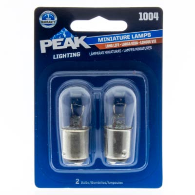 Peak 1004 Miniature/Automotive Bulb - 2 Pack