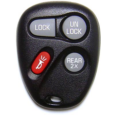 Four Button Key Fob Replacement Remote for Chevrolet, GMC, and Oldsmobile Vehicles - Main Image
