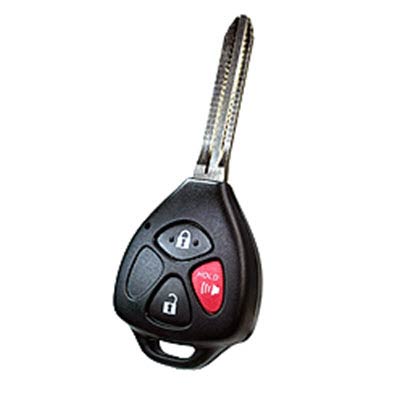 Three Button Key Fob Replacement Combo Key For Toyota Vehicles - Main Image
