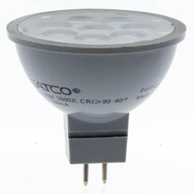 Satco 6.5 Watt MR16 3000K Warm White Energy Efficient Dimmable LED Light Bulb - LED13517
