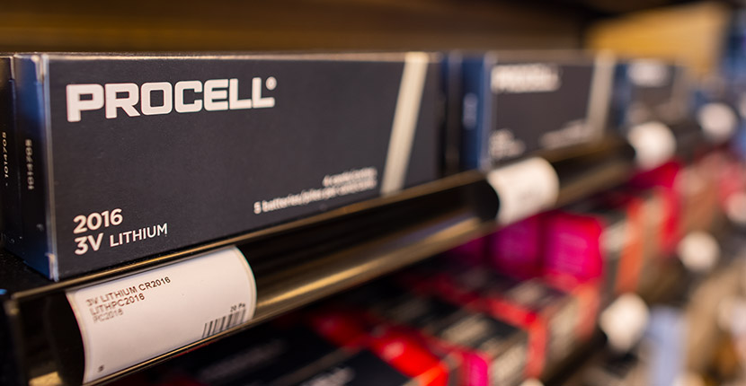 Close up of procell Batteries.